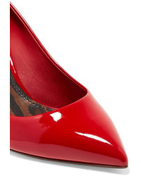 Dolce & Gabbana Bellucci Patent Leather Pumps Red