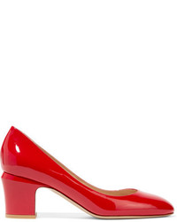 Valentino Tango Patent Leather Pumps Red