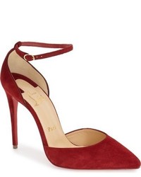 Christian Louboutin Uptown Ankle Strap Pointy Toe Pump