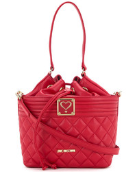 Love Moschino Drawstring Quilted Shoulder Bag