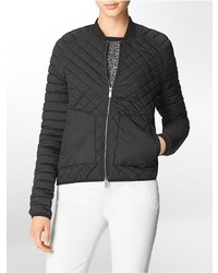 Calvin Klein Quilted Zip Front Bomber Jacket