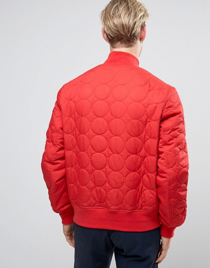 Converse quilted cheap bomber jacket