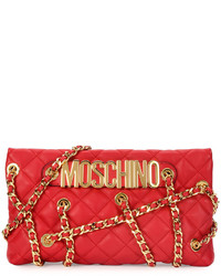 Red Quilted Clutch