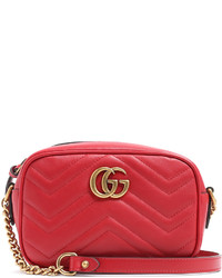 Gucci Gg Marmont Mini Quilted Leather Cross Body Bag