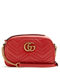Gucci Gg Marmont Small Quilted Leather Cross Body Bag