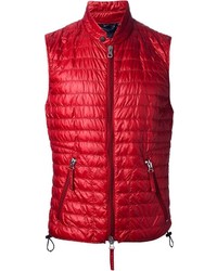 Red Quilted Gilet