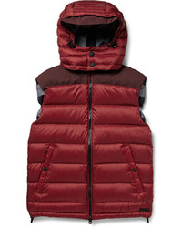 Burberry Brit Faille Panelled Quilted Down Gilet