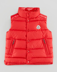 Moncler Boys Quilted Down Vest Red Sizes 8 10