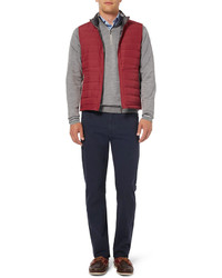 Canali Rain Wind Tech Quilted Down Filled Gilet