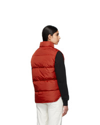 Noah NYC Red Cashball Down Puffer Vest