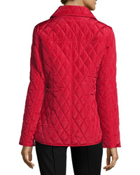 MICHAEL Michael Kors Michl Michl Kors Quilted Button Front Jacket Red