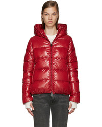Duvetica Red Quilted Down Jacket