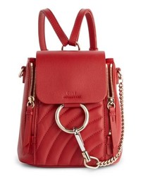 Chloé Mini Faye Quilted Leather Backpack