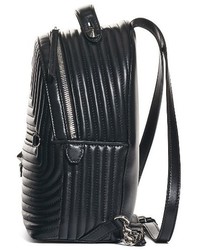 Fendi Mini Quilted Lambskin Leather Backpack Black