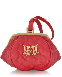 Love Moschino Quilted Eco Leather Mini Clutch