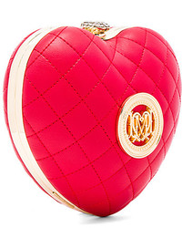 Love Moschino Quilted Heart Box Clutch
