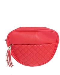 Red Quilted Clutch
