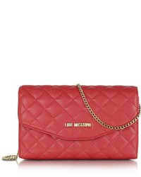 Love Moschino Evening Quilted Eco Leather Crossbody Bag