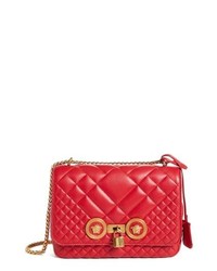 Versace Icon Medium Quilted Leather Shoulder Bag