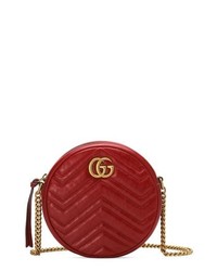 Gucci Mini Marmont 20 Leather Can Shoulder Bag