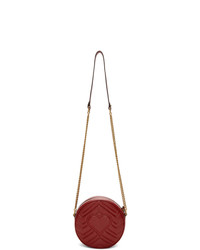 Gucci Red Mini Round Marmont Bag