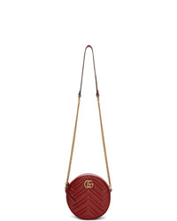 Gucci Red Mini Round Marmont Bag