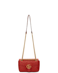 Gucci Red Small Marmont 20 Bag