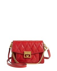 Givenchy Small Gv3 Diamond Quilted Leather Crossbody Bag