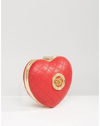 Love Moschino Structured Heart Cross Body Bag