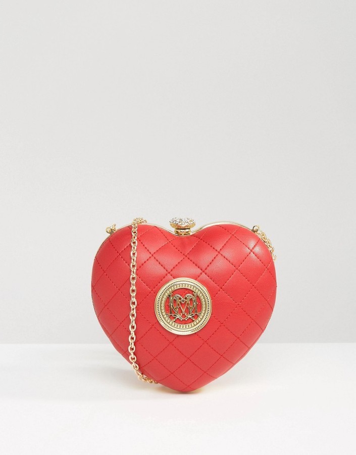 love moschino bag red heart