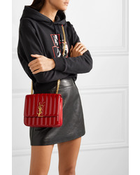 Saint Laurent Vicky Medium Quilted Patent Leather Shoulder Bag