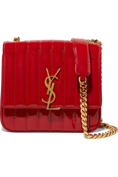 Saint laurent vicky shop quilted leather shoulder bag