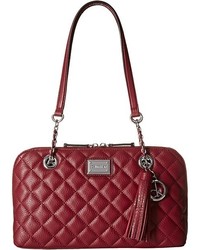 Calvin Klein Quilted Pebble Leather Satchel