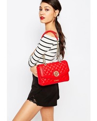 Love Moschino Quilted Shoulder Bag In Red