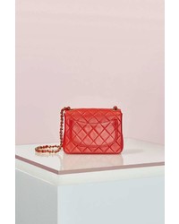 Chanel Vintage Quilted Red Leather Bag