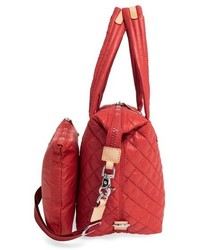 MZ Wallace Large Sutton Quilted Oxford Nylon Shoulder Tote