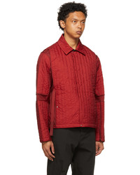 Craig Green Red Quilted Skin Jacket