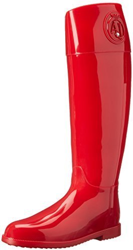 rain boots red