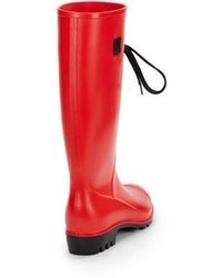 dav Lace Up Rain Boots