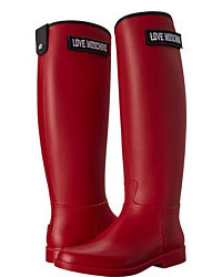 Love Moschino Logo Rain Boot