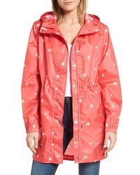 Joules Right As Rain Packable Print Hooded Raincoat