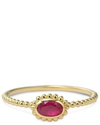 Lagos 18k Gold Oval Ruby Stackable Ring
