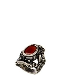 Asos Old Festival Ring Redburnish Silver