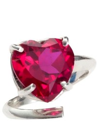 Bijules Heart Cocktail Ring