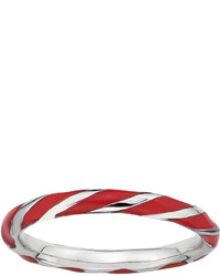 jcpenney Fine Jewelry Personally Stackable Sterling Silver Red Enamel Twist Ring