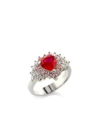 Jewel Hiphop Red Ruby Engaget Anniversary Ring Perfect Gift