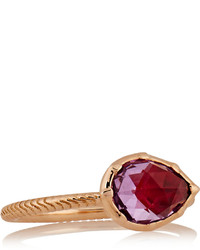 Larkspur Hawk Bella Rose Gold Amethyst Ring
