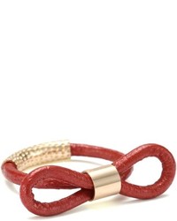 By Boe Moroccan Red Leather Knot Ring Size 75