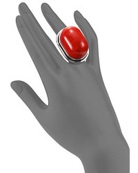 Saint Laurent Red Jasper Cherry Ring