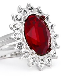 Nobrand Ruby Crystal Ring